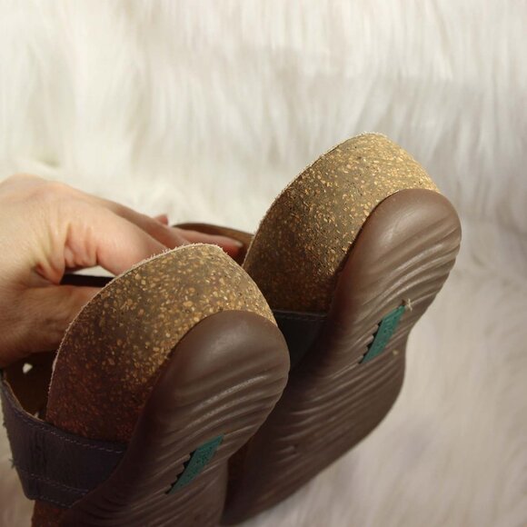 Josef Seibel Women's Leather Thong Sandals EU 37 Gray Floral Style #78809 READ - Picture 7 of 15